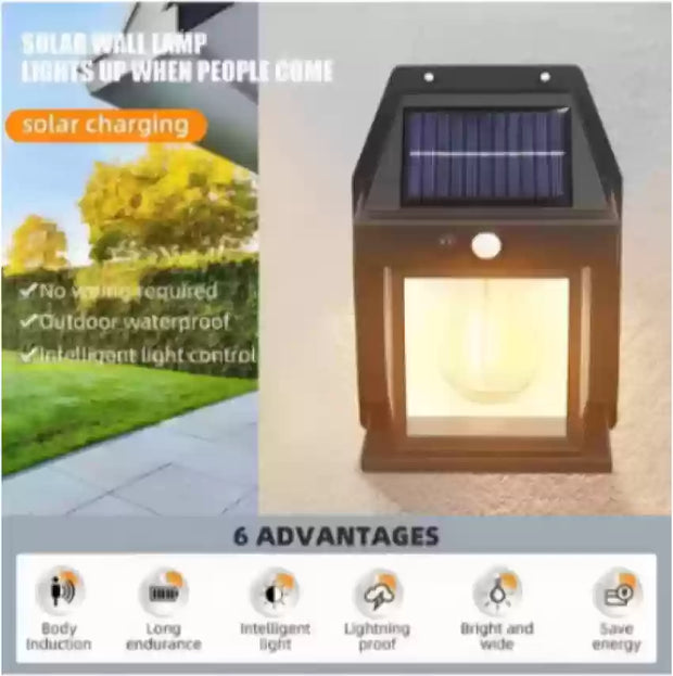 Solar Motion Sensor Wall Light