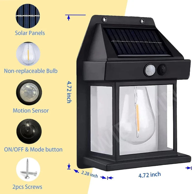 Solar Motion Sensor Wall Light