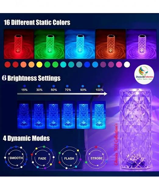 16 Colour RGB Colour Changing Lamp